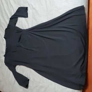 Talbots black faux wrap dress